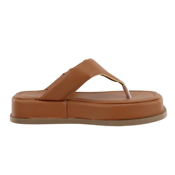 Imagem de Sandália Feminina Papete Flatform De Dedo Chinelo Confortavel Plataforma Tendencia Verão 2024 Lançamento