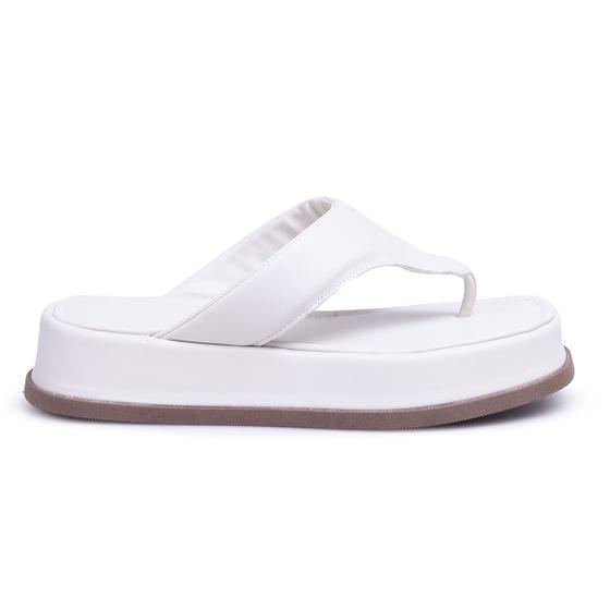 Imagem de Sandália Feminina Papete Flatform De Dedo Chinelo Confortavel Plataforma Tendencia Verão 2024 Lançamento