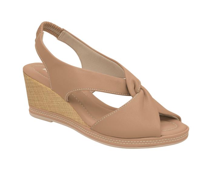 Imagem de Sandália Feminina Piccadilly Slingback Salto Anabela 408221