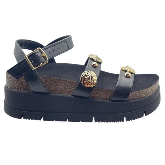 Imagem de Sandália Feminina Plataforma Flatform Conforto Moleca 5513.104