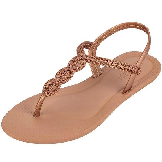 Sandalia Feminina Rasteira Grendha Todo Dia Elegante Rasteirinha