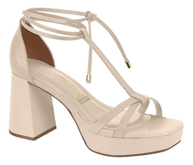 Salto Bloco Sandalia De Salto Alto Vizzano Sandália Feminina Salto