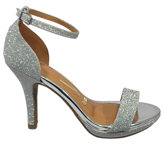 Imagem de Sandália Feminina Salto Alto Glamour Glitter Vizzano 6210.655