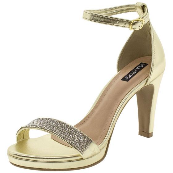 Sandália feminina salto alto villa rosa - 900190159 - BÁRBARA KRÁS ...