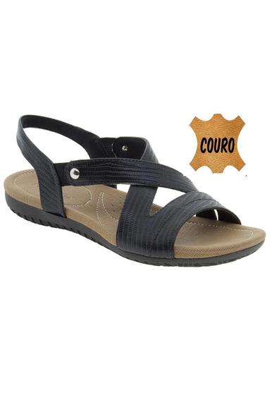 Sandália Feminina Salto Baixo Anabela Usaflex R1804 Preto Menor preço em Sandália Feminina Salto Baixo Anabela Usaflex R1804 Preto