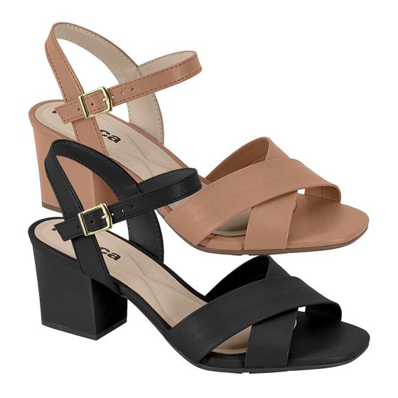 Sandália Feminina Salto Grosso Moleca 5453.205 - Sandália Feminina ...