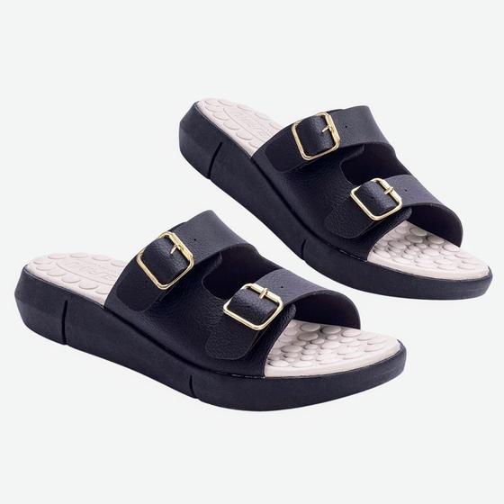 Sandália Feminina Uniflex Ortopédica Ultra Confortável Para Esporão e ...
