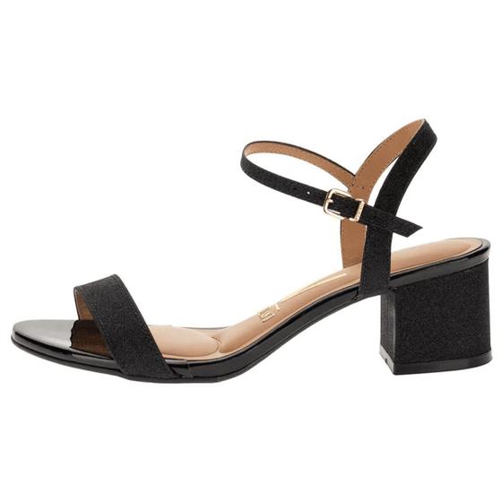 Sandália Feminina Vizzano Glitter Salto Bloco Baixo 6291900