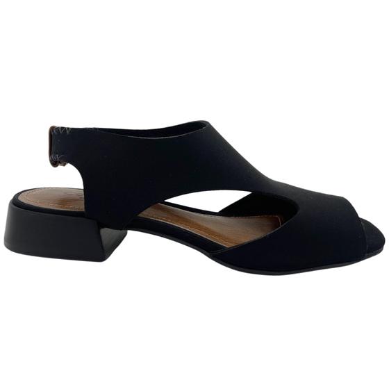 Imagem de Sandalia feminino confortaria preto/verde/castanho 6741042