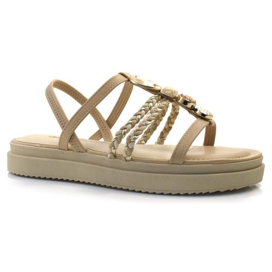 Imagem de Sandália Flat Feminina Dakota Creme Y7635