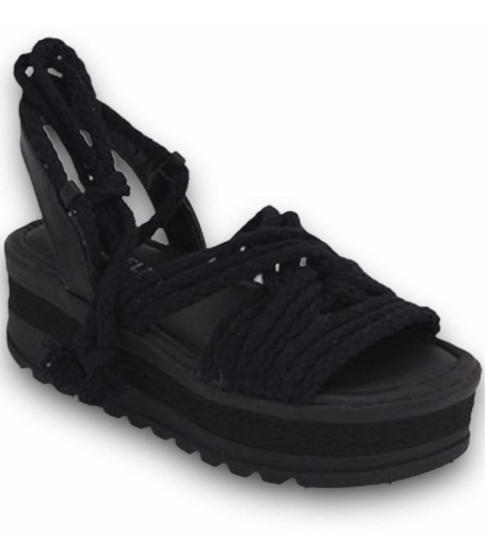 Imagem de Sandália Flatform Corda Amarração Comforto Jhenn