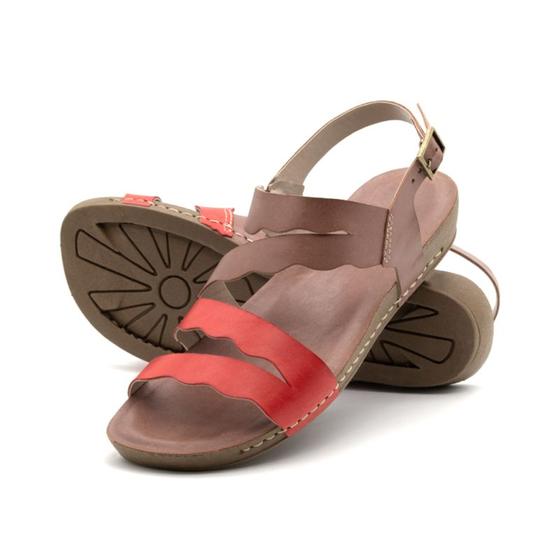 Imagem de Sandália Flatform Goa em Couro Gales Mocca - 14278GM