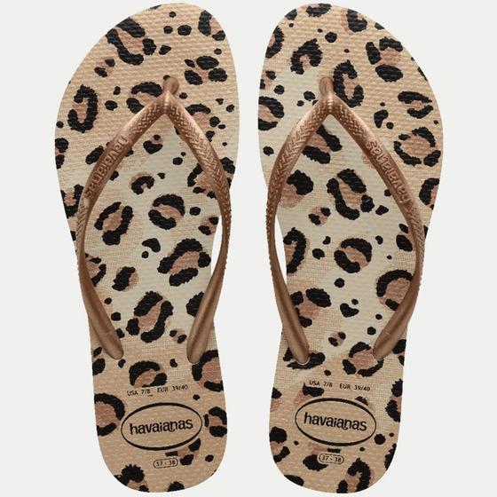 Imagem de Sandália Havaianas Slim Animals - Bege/Bege