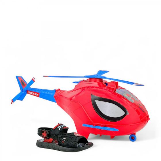 Imagem de Sandália Homem Aranha Helicóptero Grendene Infantil Menino