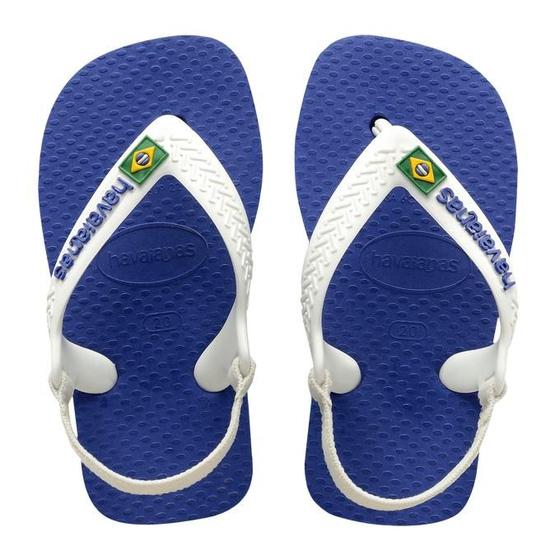 Imagem de Sandália INF Havaianas Brasil Logo FC Azul Naval