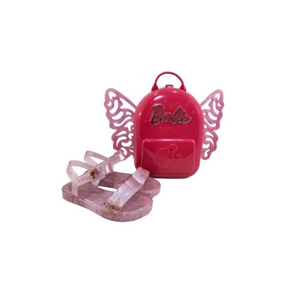 Imagem de Sandalia infantil da barbie butterfly bolsa com asas n26/27
