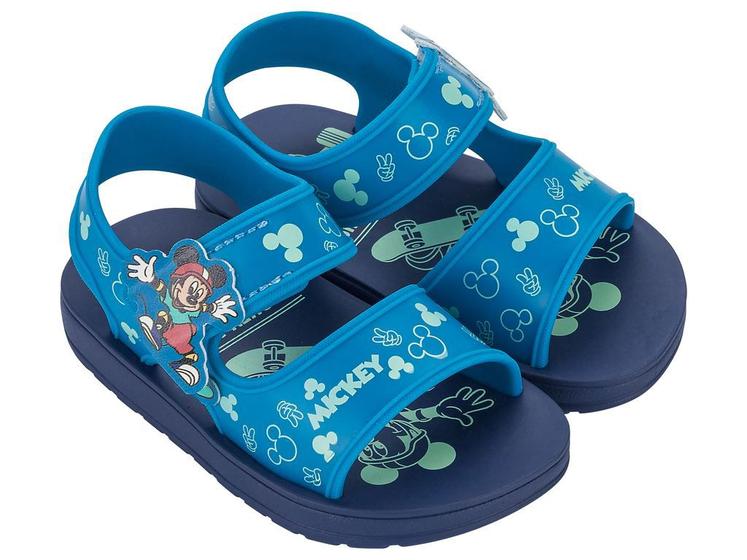 Imagem de Sandália Infantil Disney Mickey Baby Menino Grendene Azul