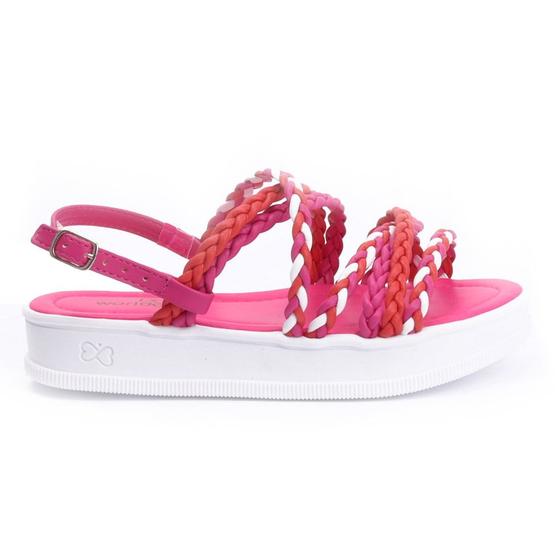 Imagem de Sandália Infantil Feminino World Colors Cherry Rosa - 179054