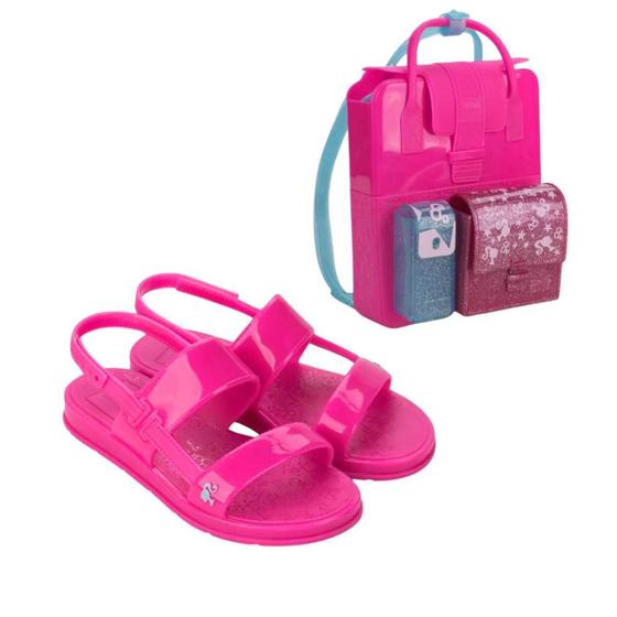 Imagem de Sandália Infantil Gdn Barbie + Mochila Barbie 23067