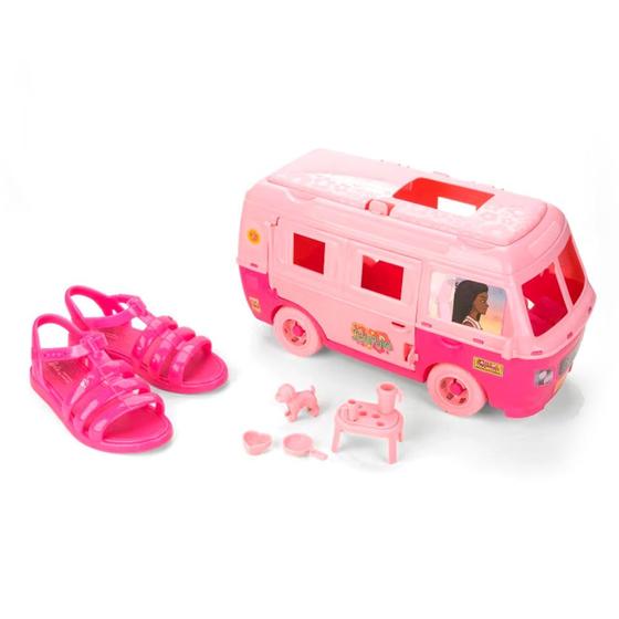 Imagem de Sandália Infantil Grandene Barbie Road Trip do 25 ao 33 Rosa 23071