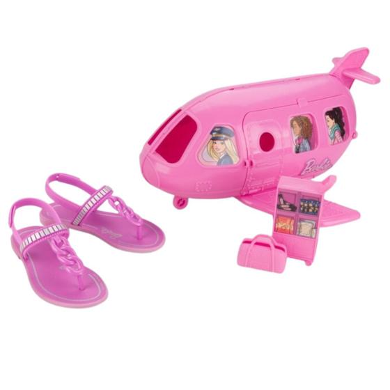 Imagem de Sandália Infantil Grendene Kids Barbie Avião 22936