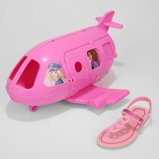Sandália Infantil Grendene Kids Barbie Flight + Avião Menina Imagem de Sandália Infantil Grendene Kids Barbie Flight + Avião Menina