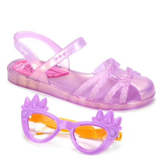Sandália Infantil Grendene Kids Princesas Disney Fun Glasses Feminina Imagem de Sandália Infantil Grendene Kids Princesas Disney Fun Glasses Feminina