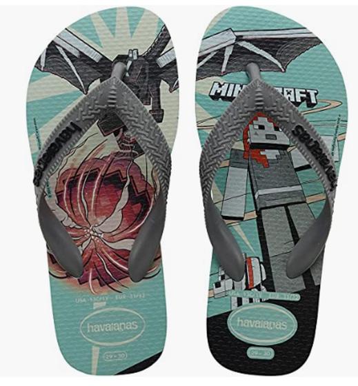 Imagem de Sandália Infantil Havaianas Kids Minecraft