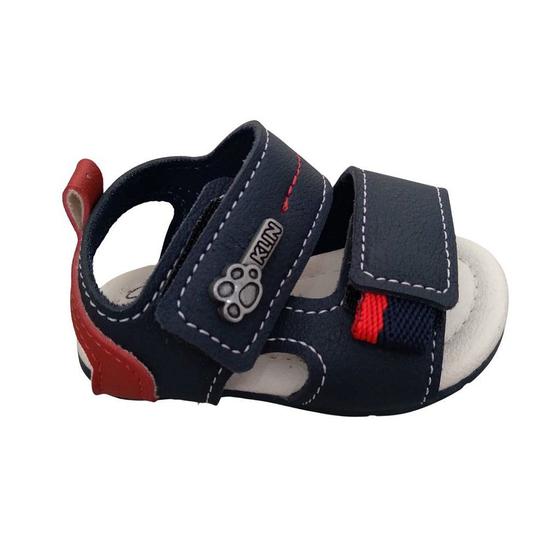 Imagem de Sandália Infantil Masculina Azul Marinho Klin 515225000