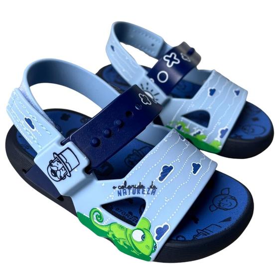 Imagem de Sandália Infantil Masculina Grendene Kids Mundo Bita Forest Baby Para Menino 22820