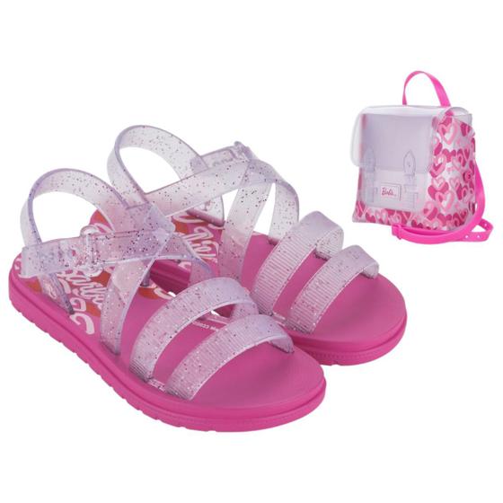 Imagem de Sandália Infantil Menina Barbie  Sweet Bag Grendene 22955