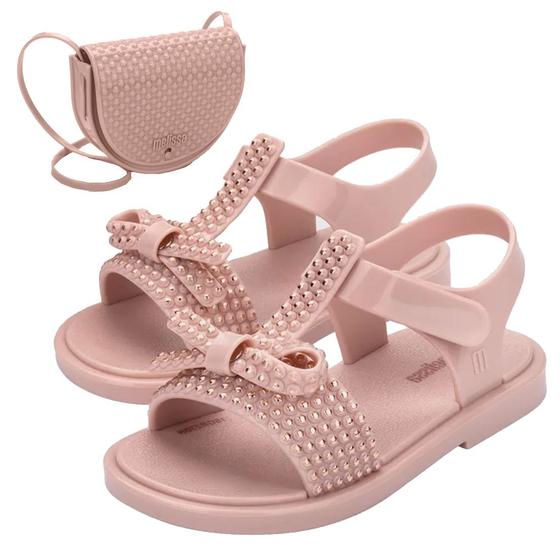 Imagem de Sandalia Infantil Menina Com Bolsa Mini Melissa Glossy 35747