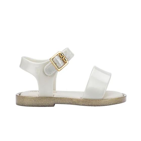 Imagem de Sandália Infantil Mini Melissa Mar Sandal Branco Cintilante