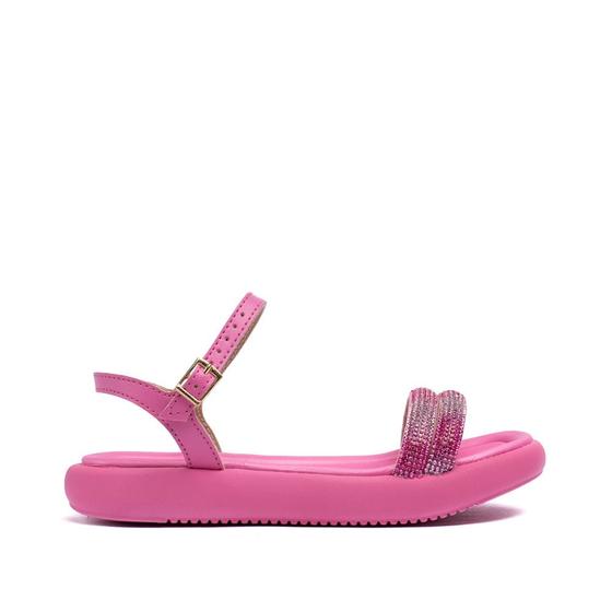 Imagem de Sandália Infantil Molekinha Flatform com Strass Pink