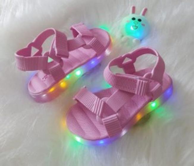 Sandália Infantil Papete Com LED Calçado de Criança Menino e Menina Com Luzinha Menor preço em Sandália Infantil Papete Com LED Calçado de Criança Menino e Menina Com Luzinha