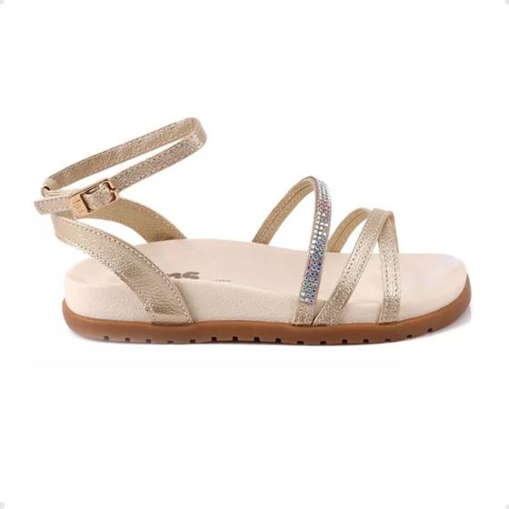 Sandália Infantil Papete World Colors Dourado Papete Infantil