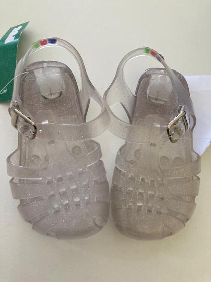 Sandalia infantil transparente glitter com luz de led PUC Menor preço em Sandalia infantil transparente glitter com luz de led PUC