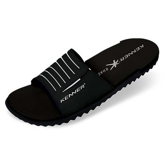Sandália Kenner Rhaco Slide Sport Preta / Branca - Sandália Esportiva ...