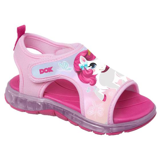 Sandália Led Light Luz Unicórnio Rosa Infantil Anatômico Calce Fácil Macio Luzinha Dok nº 23 ao 30 Menor preço em Sandália Led Light Luz Unicórnio Rosa Infantil Anatômico Calce Fácil Macio Luzinha Dok nº 23 ao 30