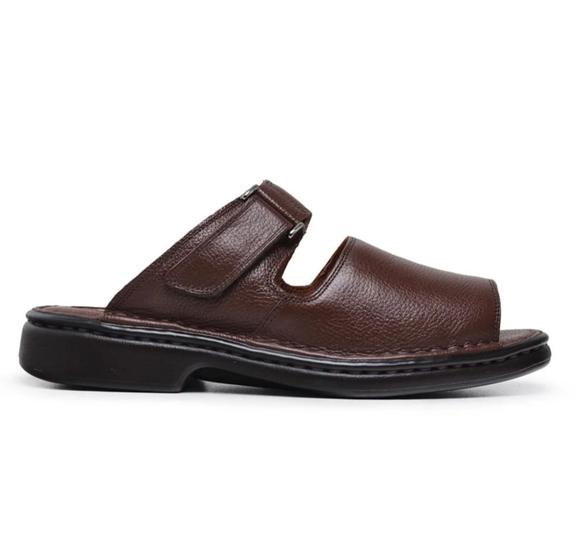 Imagem de Sandália Masculina De Couro Ref.2610