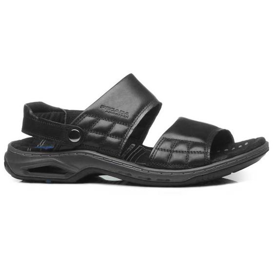 Imagem de Sandália Masculina Papete Couro Anilina Preto Pegada 133221-03