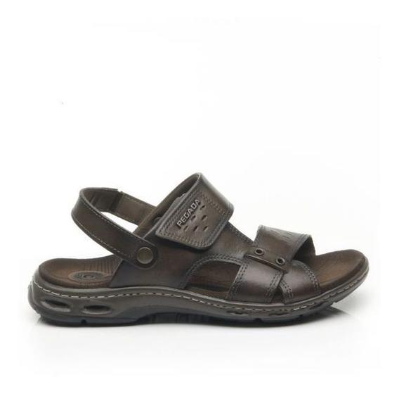 Imagem de Sandalia Masculina Pegada Em Couro Com Amortecedor Rf 130653