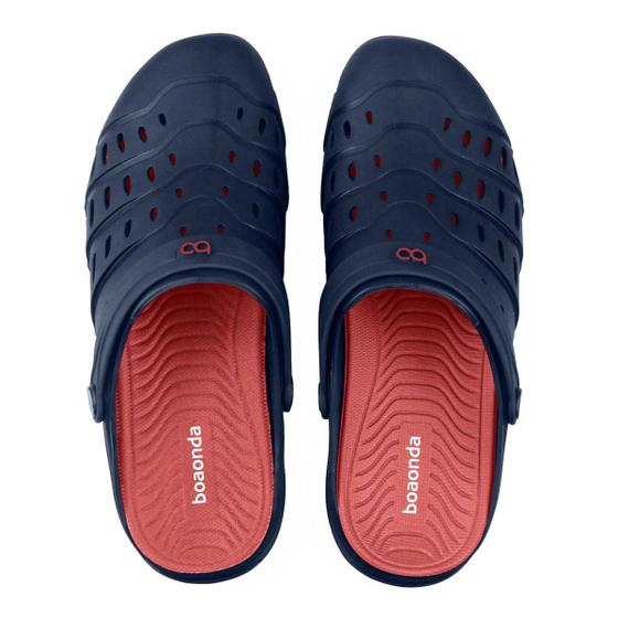 Imagem de Sandália Masculina Tr Ortopédica Boa Onda Ravi Clog - Azul