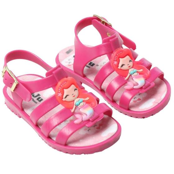 Imagem de Sandália menina papete sereia boneca infantil juju shoes