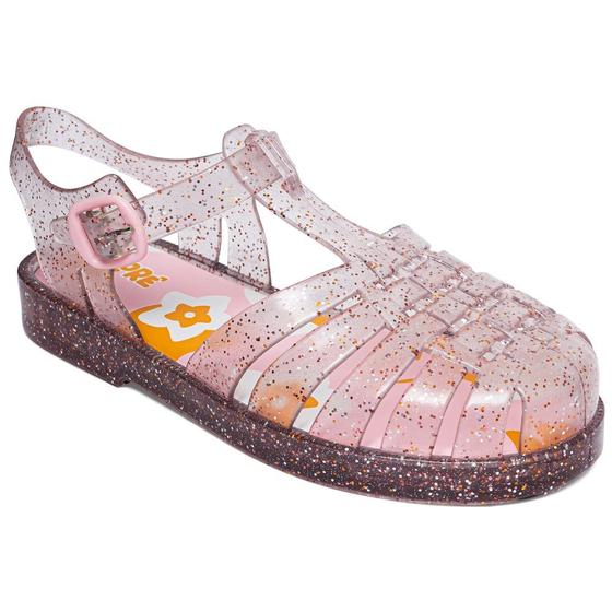 Imagem de Sandália Menina Pimpolho Colorê PVC Nude Glitter 0140260C