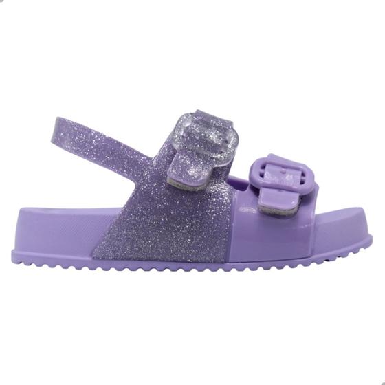 Imagem de Sandália Mini Melissa Cozy Slide Baby Lilás/Glitter