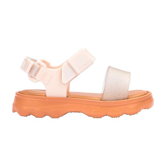 Imagem de Sandália Mini Melissa Kick Off Baby Bege Glitter