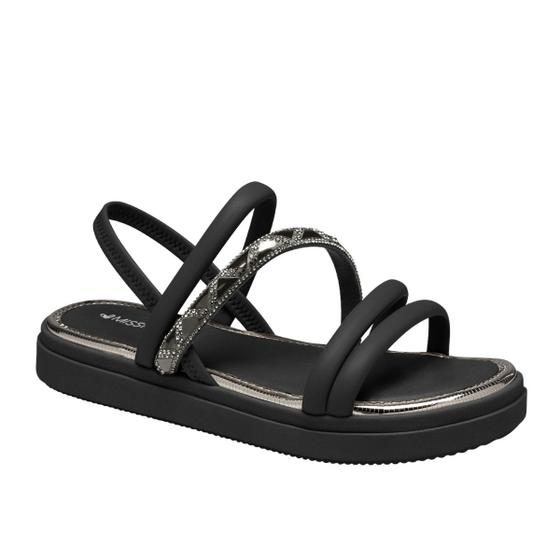 Imagem de Sandalia Mississipi Feminino MA401 Papete Flatform Brilho Casual