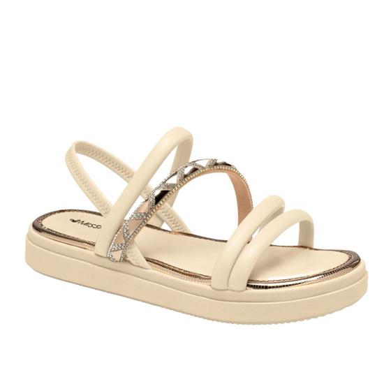 Imagem de Sandalia Mississipi Feminino MA401 Papete Flatform Brilho Casual