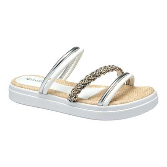 Imagem de Sandalia Mississipi Q9211 Salto Flatform Baixo Papete Leve Feminino